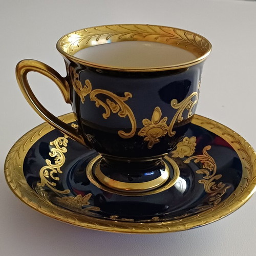 Vintage Bavaria Waldershof porcelain cup and saucer set like new