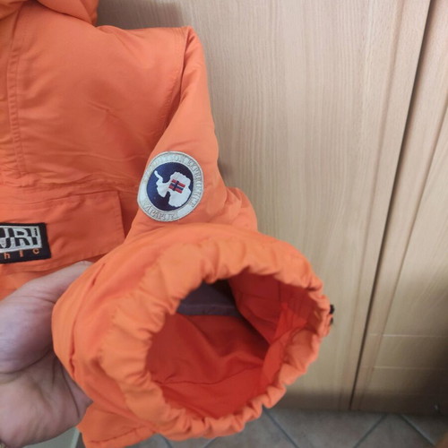 Napapijri jacket orange like new, size Medium