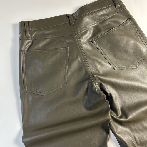 Bershka Vintage Y2K leather flared fit pants, size EU 36