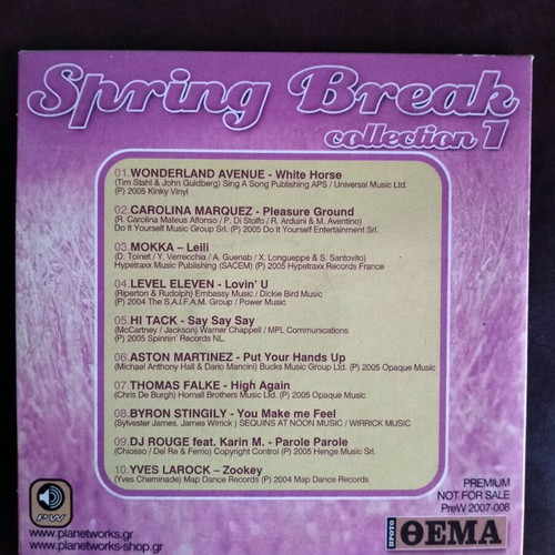 Spring Break collection used, pack of 4 CDs