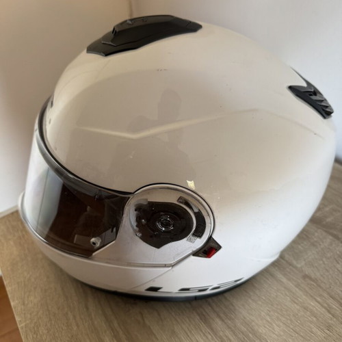 LS2 Strobe II motorcycle helmet, white, XXL 63–64 cm