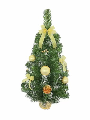 Decorated Christmas tree 30cm gold new