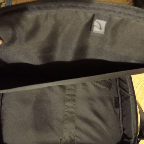 Tucano laptop bag used, beige and brown