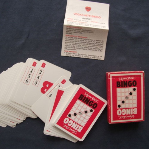 Vegas Nite Bingo Nilco card game like new with instructions