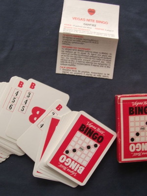 Vegas Nite Bingo Nilco card game like new with instructions