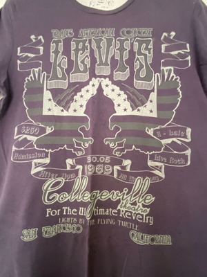 T-shirt Levi’s 90s μεταχειρισμένο, μέγεθος small, μπλε-μωβ