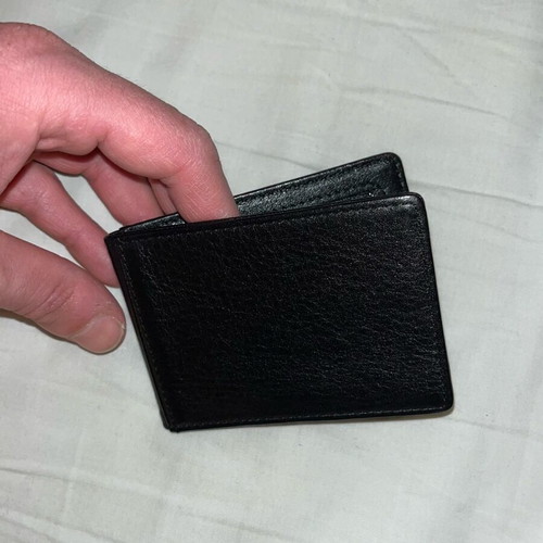 Nixon card wallet, high quality leather, black