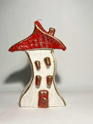 Wax house new, 20cm height, handmade