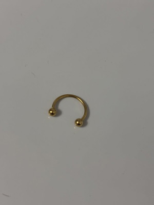 Septum earring new, gold color, stainless steel