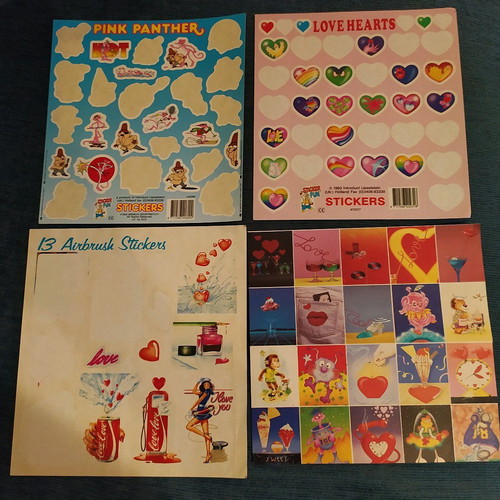 Stickers used, rare 90s decade