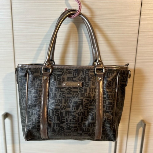 Sisley shoulder bag like new, black and grey