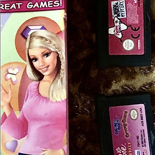 Game Boy Advance Barbie 3 παιχνίδια μεταχειρισμένα πακέτο περιπέτειας