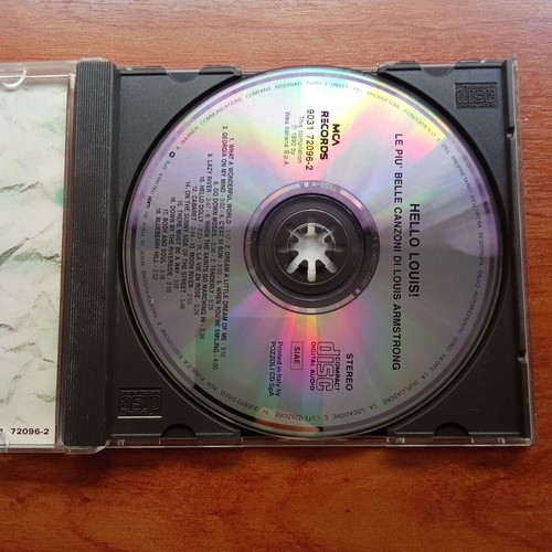 Hello Louis Armstrong CD used, Le Piu Belle Canzoni 1980s 1990s