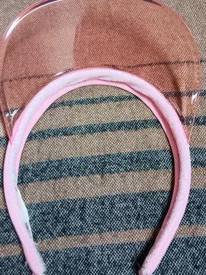 Zara pink visor hat used accessory