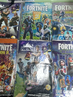 Fortnite metal tags albums used, various conditions