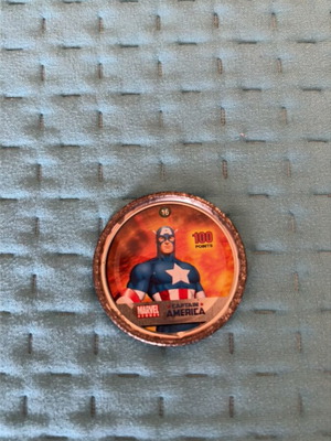 Tapa used Marvel Captain America collectible token