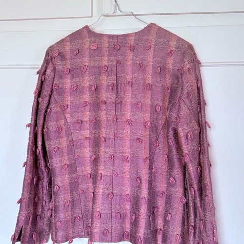 Pink women's tweed vintage jacket like new