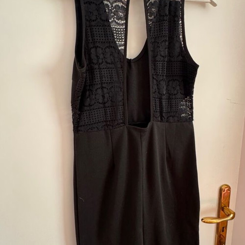 Little black dress used, black with lace effect and neckline