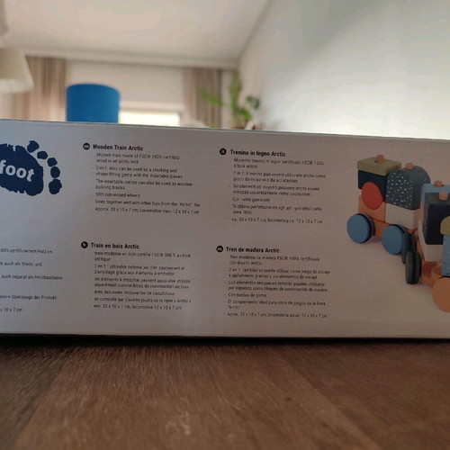 Wooden Small Foot train new, 12m+ in packaging