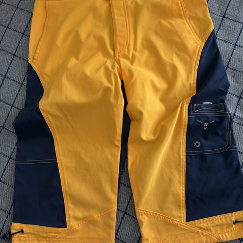 Chiemsee men's long swim shorts size S new, blue and orange