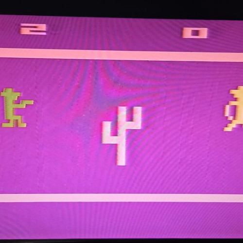 Atari 2600 VCS 'Vader' video game console used with two joysticks