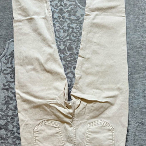 Jeans high rise regular size M new beige