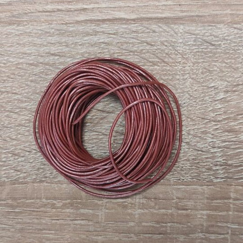 Waxed cord 14mm for bracelets, tan, dull red, beige