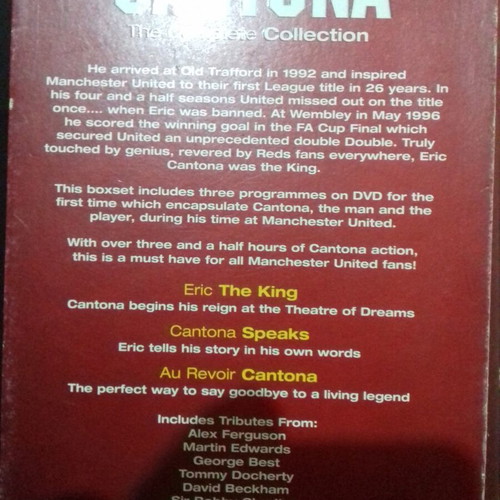 Boxset 3 DVD Eric Cantona used with bonus 1996 FA Cup Final DVD