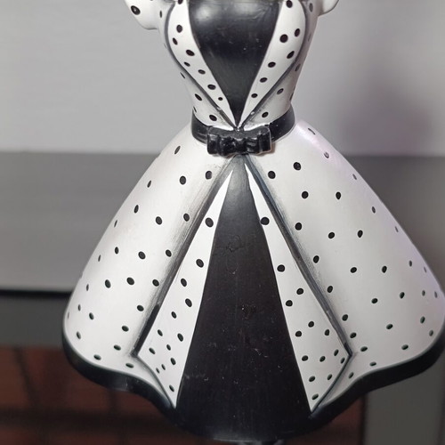 Decorative Jewelry Stand used, 1950s style mannequin with white dress