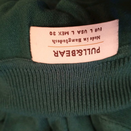Pull & Bear women's green turtleneck like new