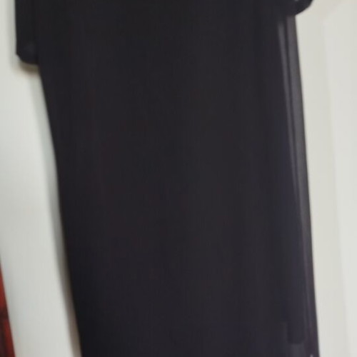 Zara black midi dress like new, transparent with side slits, size S