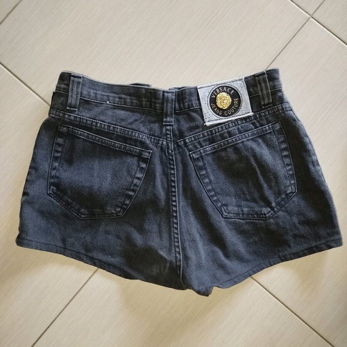 Denim shorts Versace Jeans Couture black size S like new