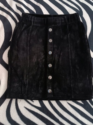 Zebra bodycon skirt like new, black, velour and denim fabric