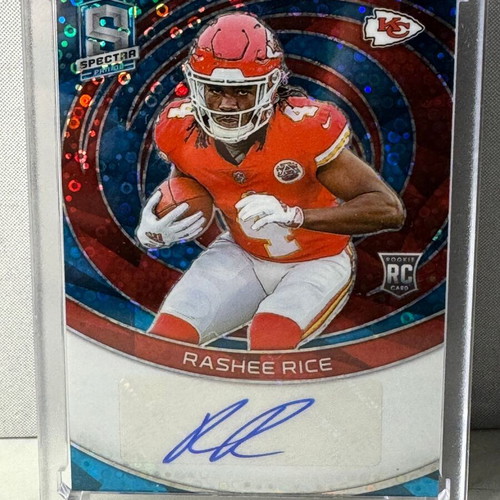 Rashee Rice Rookie Autograph Card 2023 Neon Blue RC Auto, new