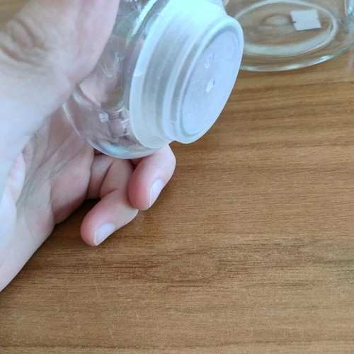 Glass jars set of 3 with airtight lids like new