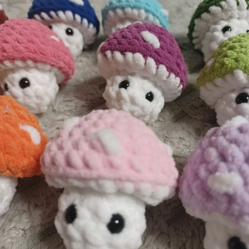 Amigurumi Stress Relief Mushrooms made to order