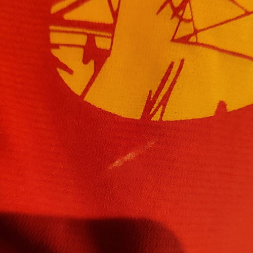 Asics MotionDry sports T-shirt used, red, size M