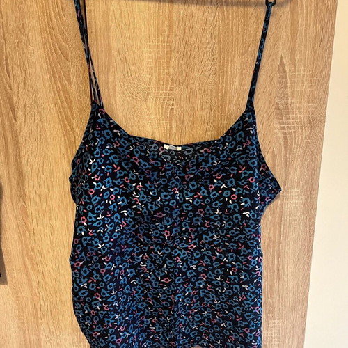 Ovs summer top new, unworn, size XL, black and blue