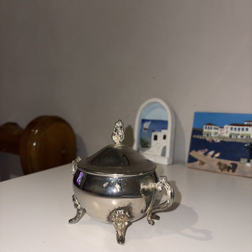 Vintage silver plated teapot used, small size