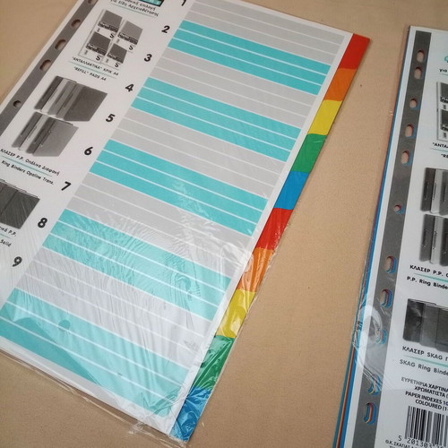 Colored A4 Index Dividers like new, set of 2