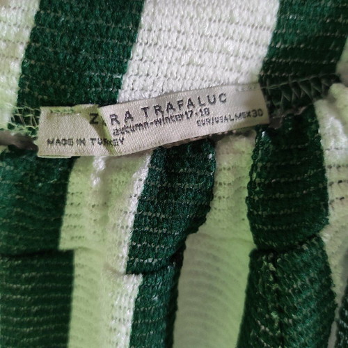 Zara long blouse dress like new, white and green, size L