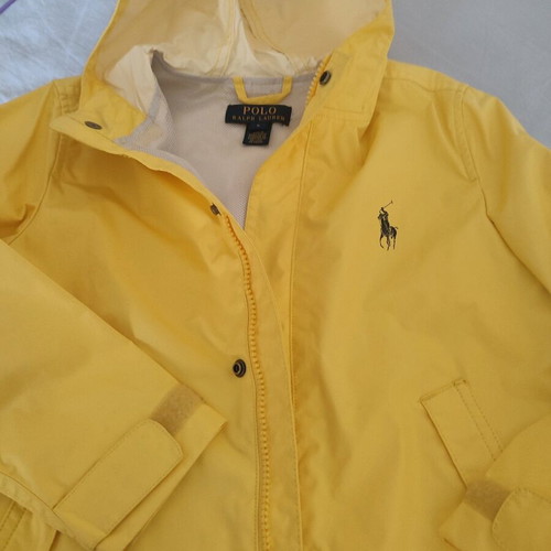 Polo Ralph Lauren Kids Waterproof Anorak Size 5 Yellow Like New