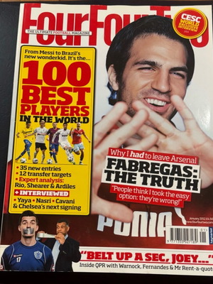 Περιοδικό FourFourTwo January 2012 Fabregas cover σαν καινούργιο
