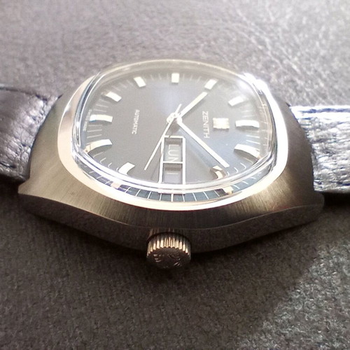 Zenith Surf Automatic men's watch like new, blue and silver