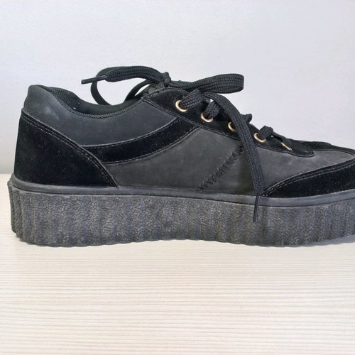 Γυναικεία Μαύρα Sneakers με Ψηλό Πάτο Καινούργια