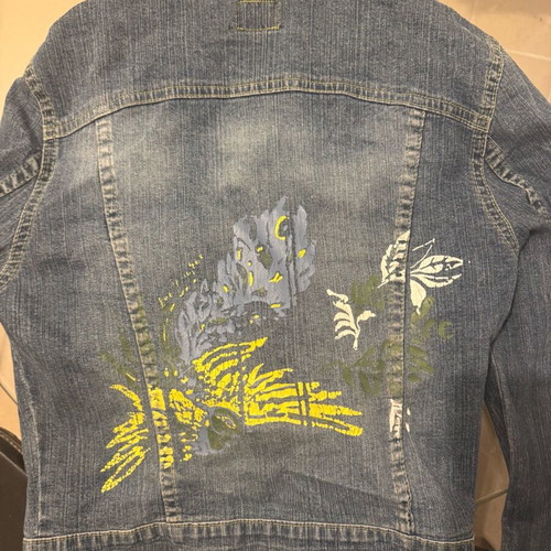 Y2K denim jacket Lee Cooper like new, blue multicolor XS-S