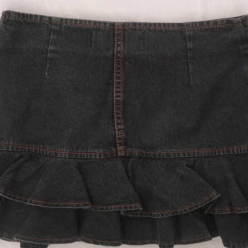 Miss Selfridge Mini skirt XS like new, black and blue
