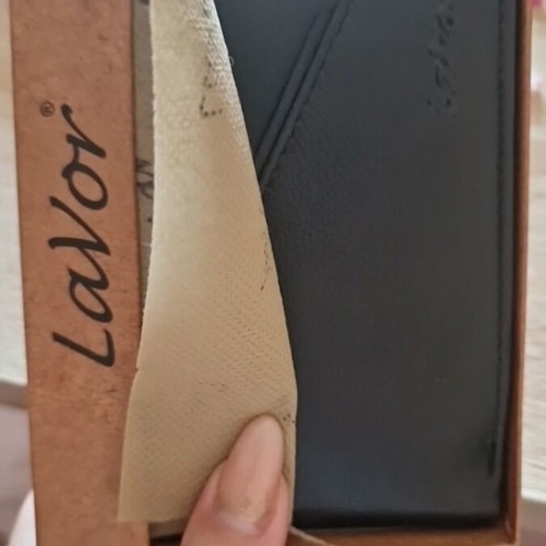 Lavor leather wallet black new