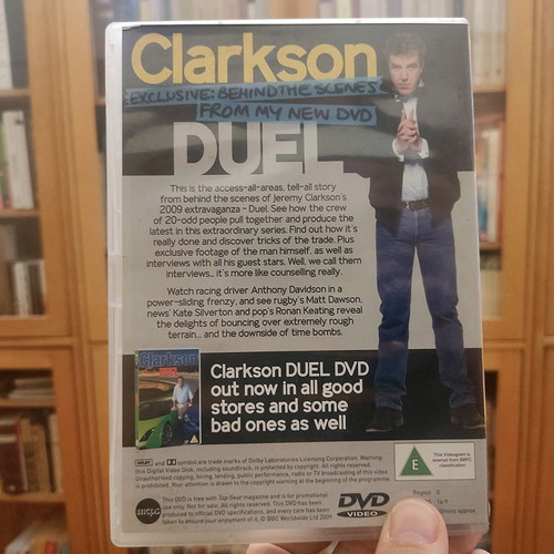 Clarkson Duel DVD like new