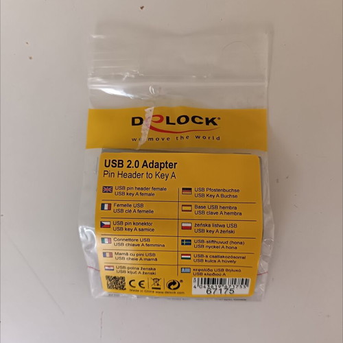 DELOCK USB 2.0 Pin to USB Type-E adapter